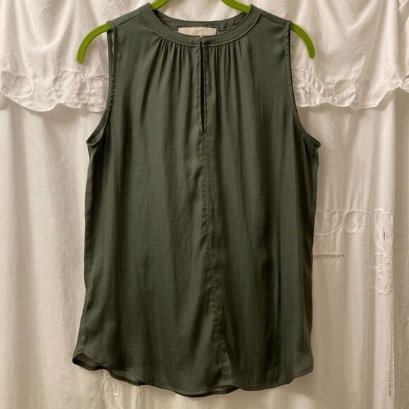 Loft Sleeveless Scoop Neck Pullover Tank Top Women Size S - Picture 1 of 6
